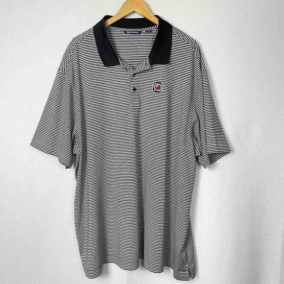 South Carolina Gamecocks Cutter & Buck Stripe Big and Tall Polo Mens Size 3XB - Picture 1 of 10